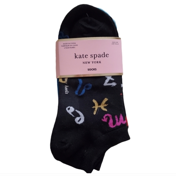 Kate Spade Head Over Heels No Show Socks - Picture 2 of 4